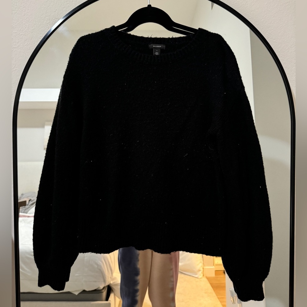 Black halogen sweater. Like new
